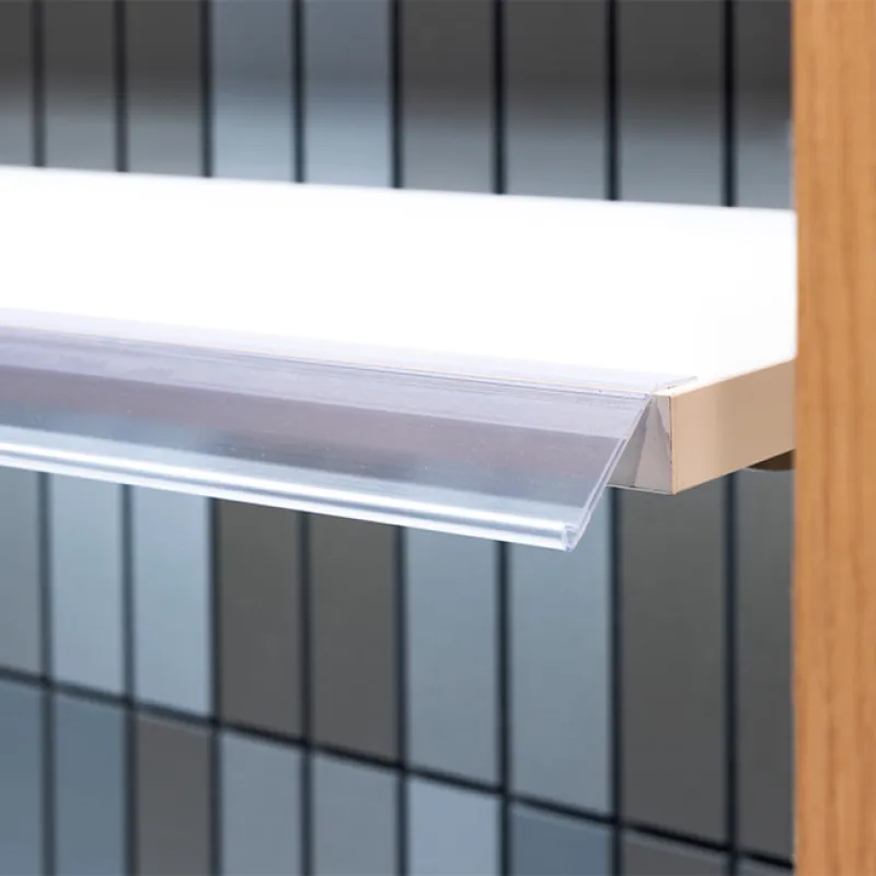 Perfil portaprecios con solapa adhesiva h30mm basculante 2