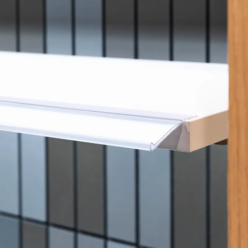 Perfil portaprecios con solapa adhesiva h30mm basculante 1