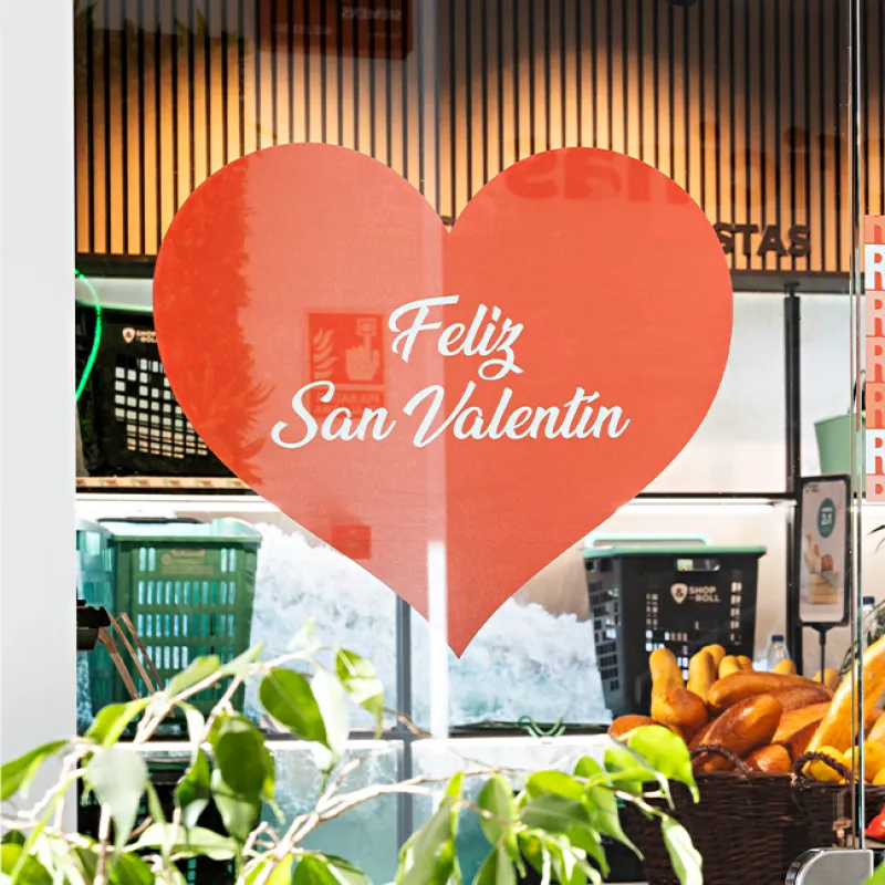 Vinilo Espejado San Valentín