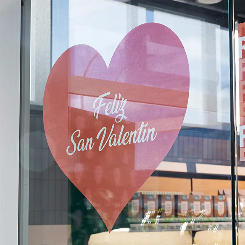 Vinilo Espejo San Valentín 1